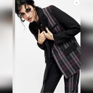 Disturbia Gambit Spliced Blazer and Pants Set